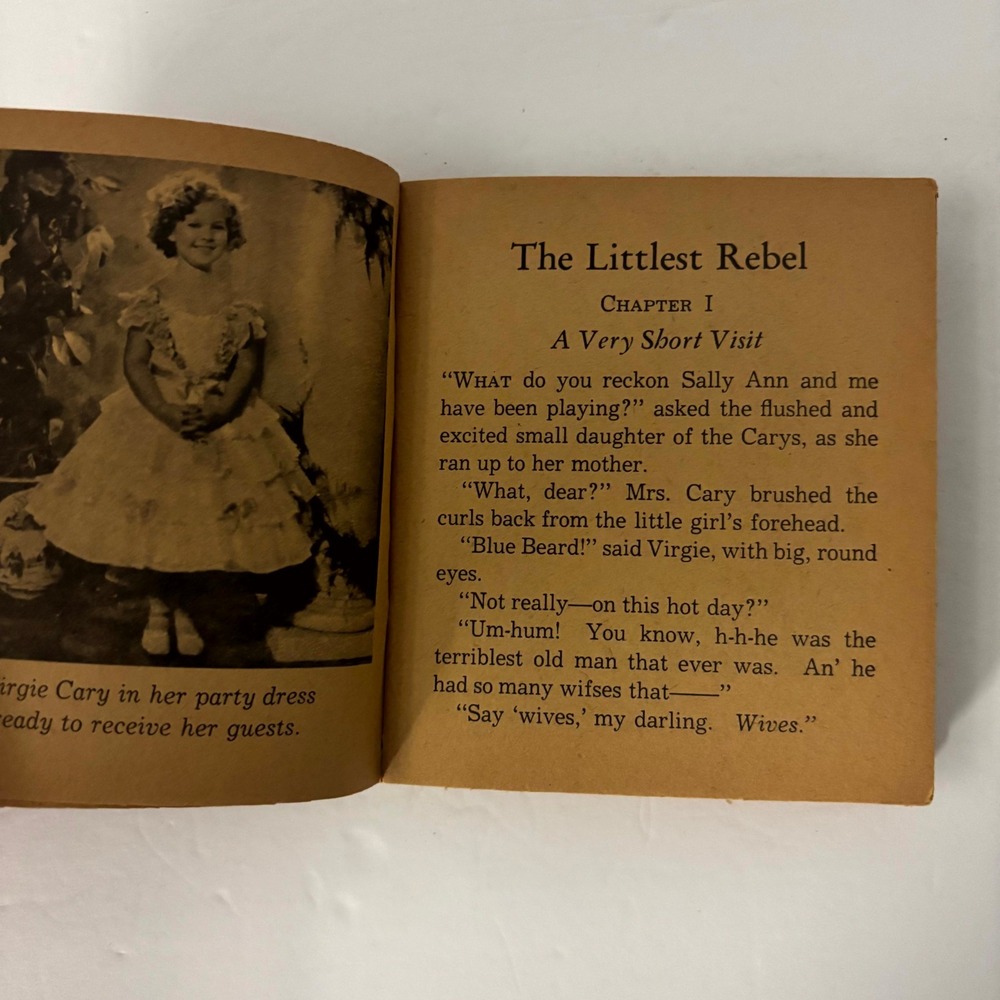 1935 Shirley Temple The Littlest Rebel Saalfield Photoplay Edition Book - Picture 8 of 13